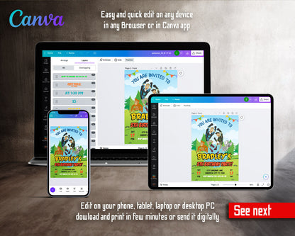 Wild Kratts Creature Hero customizable invitation template | Share or Print |  | SD963