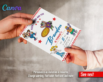 Chuck E. Cheese customizable invitation template | Share or Print | YG813