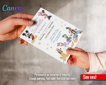 Clubhouse Mickey Mouse customizable invitation template | Share or Print | RU491