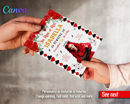 Descendants The Rise of Red Disney customizable invitation template | Share or Print | ZL308