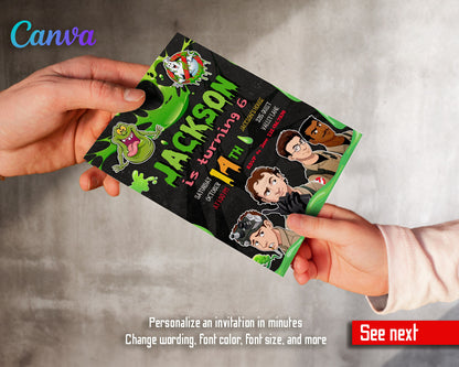 Ghostbusters customizable invitation template | Share or Print | UE617
