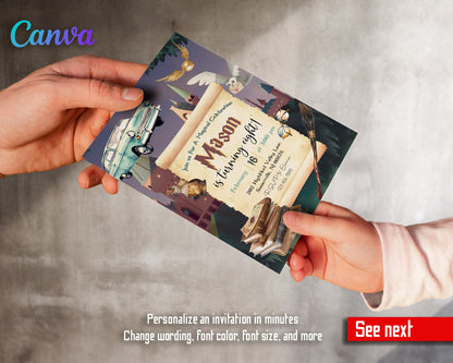 Harry Potter customizable invitation template | Share or Print | VV171