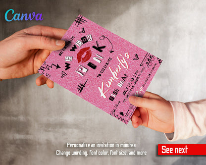 Mean Girls customizable invitation template | Share or Print | girl | XZ366