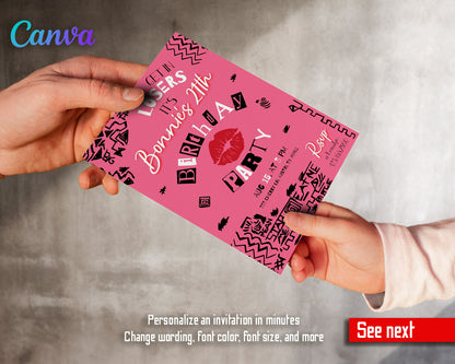 Mean Girls customizable invitation template | Share or Print | girl | MH409