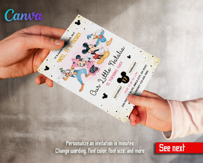 Mickey Mouse and Friends customizable invitation template | Share or Print | SP552