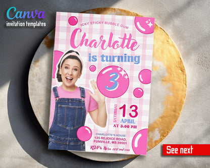 Ms. Rachel customizable invitation template | Share or Print | FD725