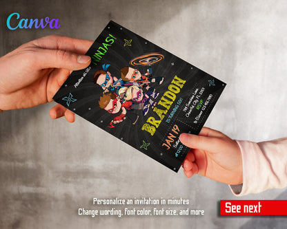 Ninja Kidz TV customizable invitation template | Share or Print | AL714