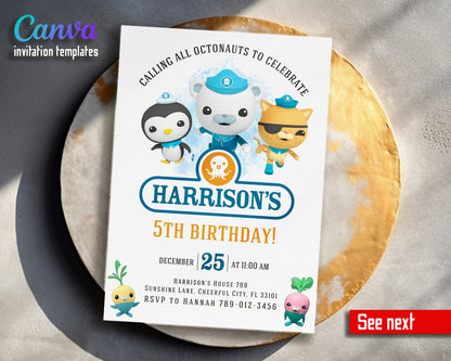 Octonauts customizable invitation template | Share or Print | EL169