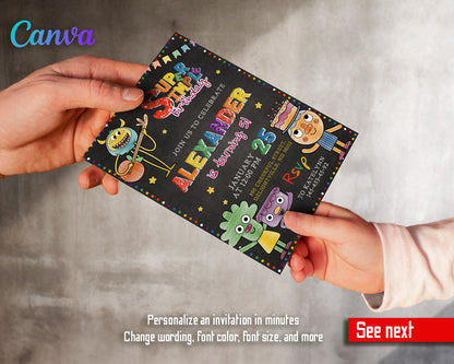 Super Simple Songs customizable invitation template | Share or Print | SA011