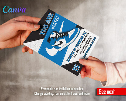 Sneaker Ball Air Jordan Nike customizable invitation template | Share or Print | XC292