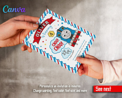 Thomas Train & Friends customizable invitation template | Share or Print | EJ466