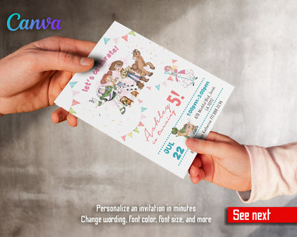 Toy Story Woody Buzz Lightyear customizable invitation template | Share or Print | EG886