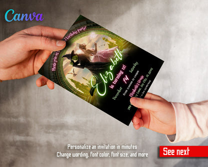 Wicked Musical Movie customizable invitation template | Share or Print | AB800