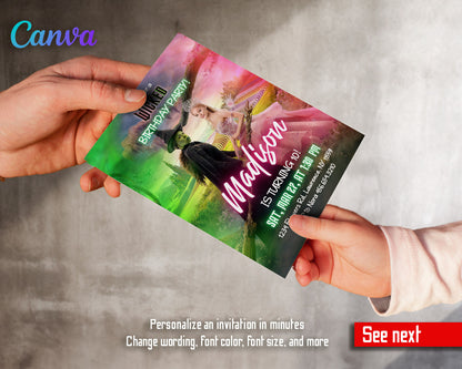 Wicked Musical Movie customizable invitation template | Share or Print | SI126
