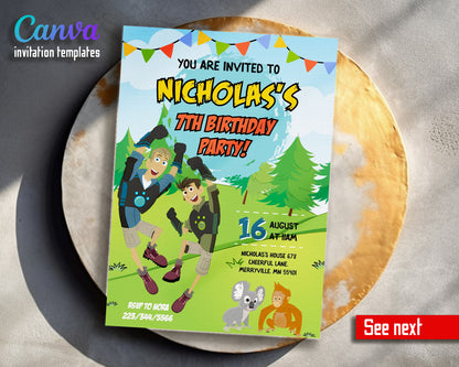 Wild Kratts Creature Hero customizable invitation template | Share or Print | AP622