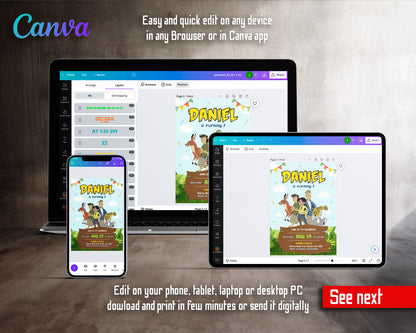 Wild Kratts Creature Hero customizable invitation template | Share or Print | GI069